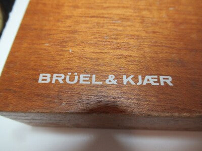 EMPTY MAHOGANY WOOD BOX BRUEL KJAER INSTRUMENT AS PICTURED &16-B-21