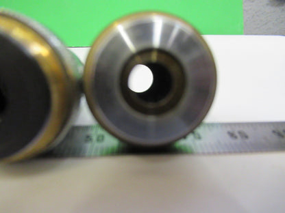 LOT UNITRON OBJECTIVES 4X 10X 40X OPTICS MICROSCOPE PART AS PICTURED  V3-A-58