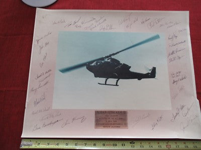 LARGE COLLECTABLE NORTHROP GRUMMAN SIGNED DESIGNER 1984 NIGHT STALKER HELICOPTER