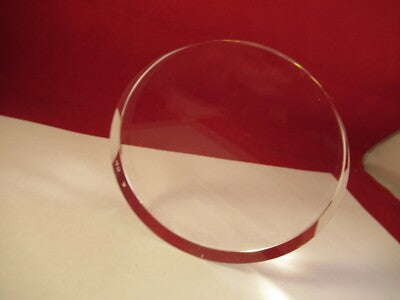OPTICAL FLAT 4" DIAMETER FUSED SILICA 1/10 WAVE LASER OPTICS AS PICTURED 29-A-02