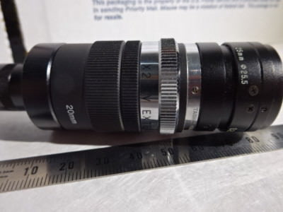 OPTICAL CAMERA + LENS EXTENDER ASSEMBLY LASER VIEWER OPTICS AS IS &96-21