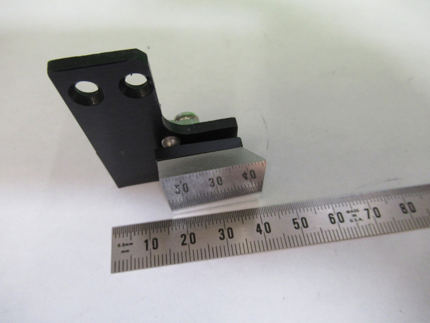 OLYMPUS JAPAN MOUNTED GLASS FLAT MIRROR MICROSCOPE PART AS PICTURED T6-B-06