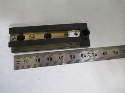 ANTIQUE BAUSCH LOMB DOVETAIL BRASS MICROSCOPE PART AS PICTURED S7-A-11