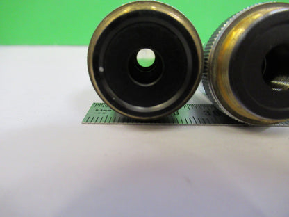 LOT UNITRON OBJECTIVES 4X 10X 40X OPTICS MICROSCOPE PART AS PICTURED  V3-A-58