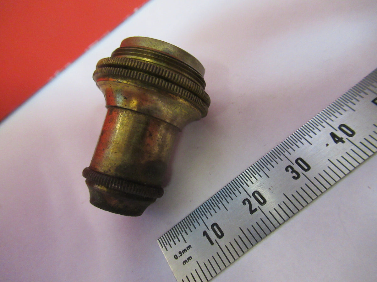 Antique Brass Koristka Italy Objective 8 Microscope Part