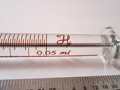 Hamilton Glass Syringe 0.05 ml Gas Chromatography
