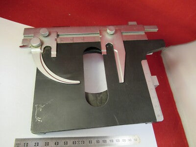 Ernst Leitz Germany Microscope Part Specimen Stage Table Micrometer