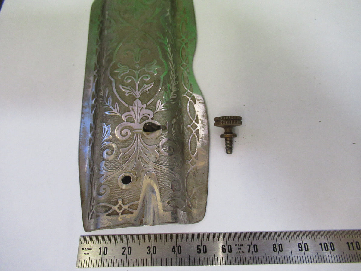 Front Engraved Panel Singer Sewing Machine Antique