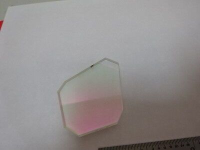 TRUNCATED COATED GLASS TRAPEZOID WINDOW OPTICS OPTICAL AS PICTURED &J4-A-17