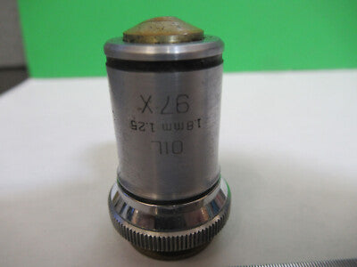 VINTAGE OBJECTIVE BAUSCH LOMB 97X OPTICS MICROSCOPE PART AS PICTURED &A9-B-19