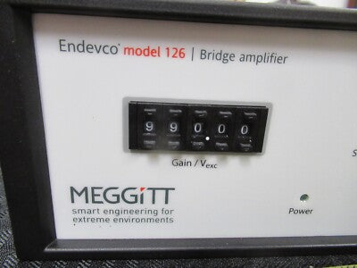 MEGGITT ENDEVCO 126 BRIDGE AMPLIFIER VIBRATION WITHOUT SENSOR AS PICTURED &TD-4