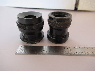 Lot 2 Ea Antique Rare Eyepieces Ocular Microscope Part Optics