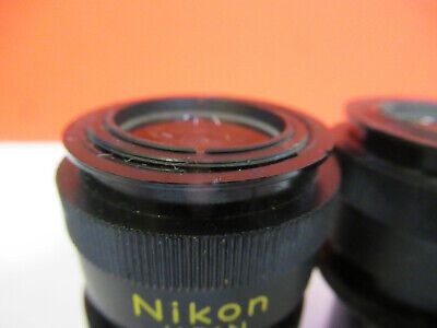 PAIR NIKON CFW 10X JAPAN EYEPIECE MICROSCOPE PART AS PICTURED &B6-A-40