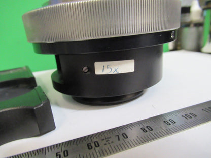 OLYMPUS JAPAN REFLECTIVE CONDENSER 15X OPTIC MICROSCOPE PART AS PICTURED T4-A-24