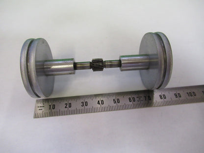 ANTIQUE BAUSCH LOMB BRASS KNOBS ASSEMBLY MICROSCOPE PART AS PICTURED T4-B-40