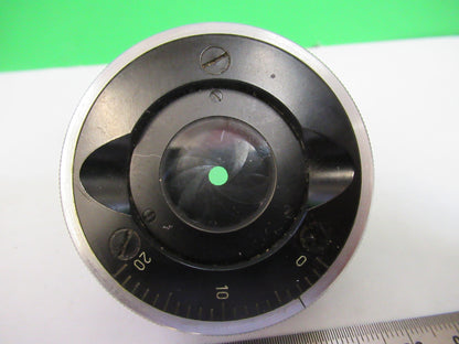 CARL ZEISS GERMANY ILLUMINATOR LENS + IRIS MICROSCOPE PART AS PICTURED X9-B-88