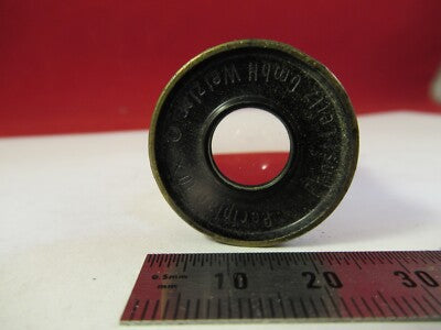 LEITZ GERMANY MICROSCOPE PART EYEPIECE OCULAR 10X LENS OPTICS AS PICTURED 8-A-17