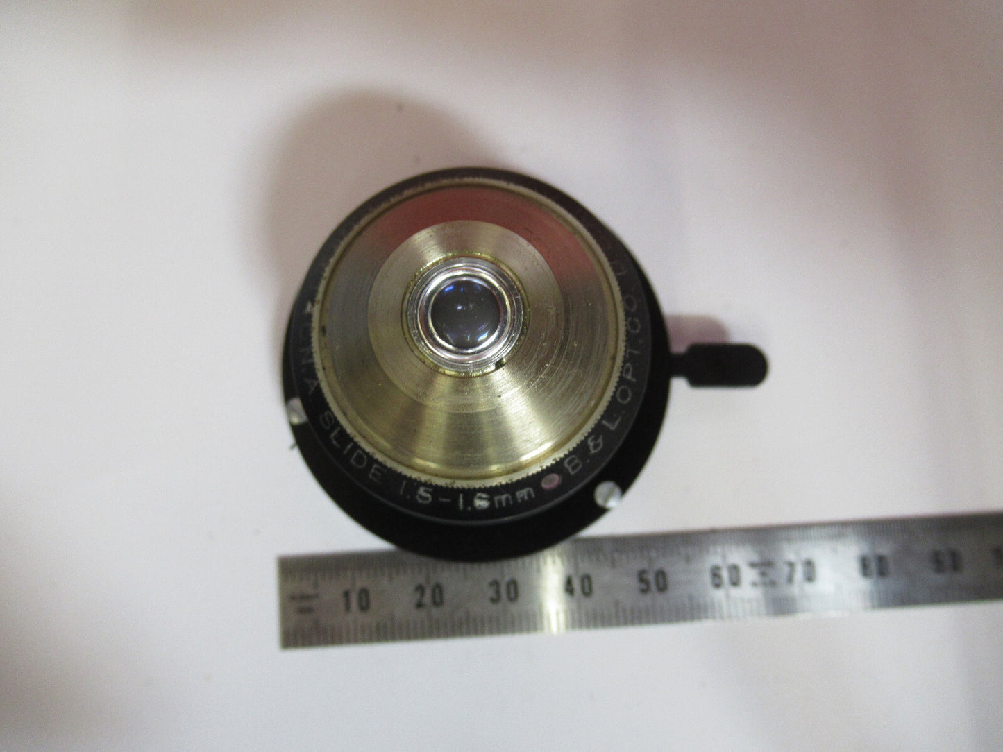BAUSCH LOMB CONDENSER + IRIS OPTICS MICROSCOPE PART AS PICTURED Y4-A-44