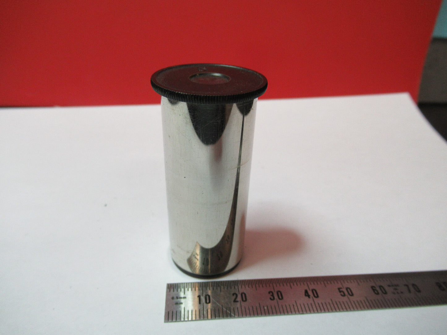 ANTIQUE BAUSCH LOMB 5X EYEPIECE OCULAR MICROSCOPE PART AS PICTURED  T7-A-18