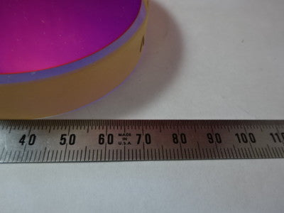 OPTICAL FLAT ZERODUR DICHROIC MIRROR 1/10 WAVE LASER OPTICS AS PICTURED &6-A-24