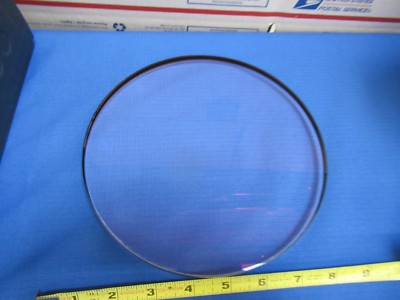Huge Optical Glass Lens 7.5" Diameter 6" Fl Mil Spec Optics Bi Convex