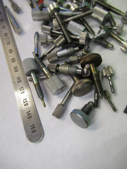 RARE LOT OF SCREWS FOR ZEISS WILD BAUSCH ETC MICROSCOPE PART AS PICTURED 82-A-50
