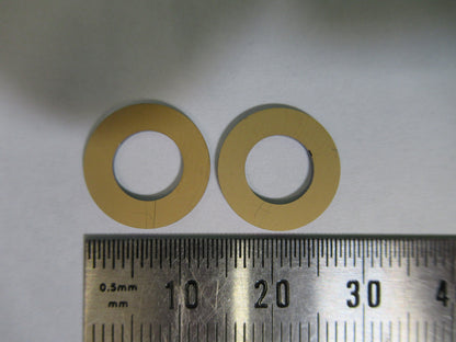 Blank Piezoelectric pair Quartz Crystal X-cut Gold Plated Piezo Sensor
