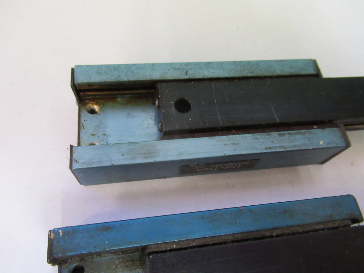 LOT 3 EA DELTRON POSITIONING LINEAR STAGE BALL BEARING AS PICTURED #P8-B-21