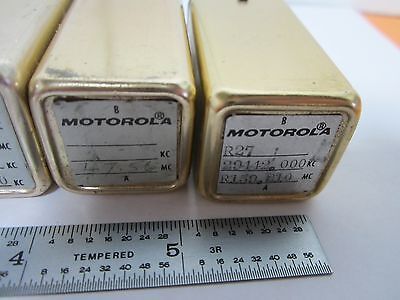 LOT 6 EA MOTOROLA QUARTZ CRYSTAL FREQUENCY CONTROL RADIO AS IS BIN#K6-04