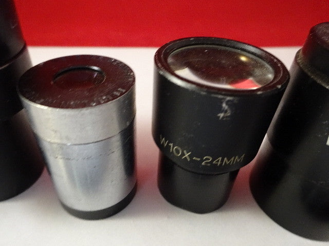 FÜR TEILE LOS 7 EA OKULARE LEITZ + AO MIKROSKOPTEIL OPTIK WIE BESEHEN &amp;U7-B-41