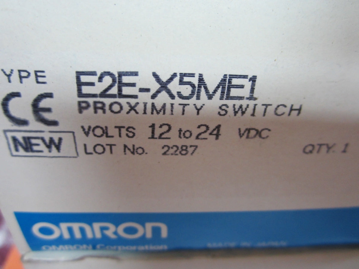 OMRON PROXIMITY SWITCH E2E-X5ME1 AS IS BIN#J9