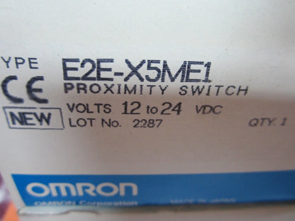 OMRON PROXIMITY SWITCH E2E-X5ME1 AS IS BIN#J9