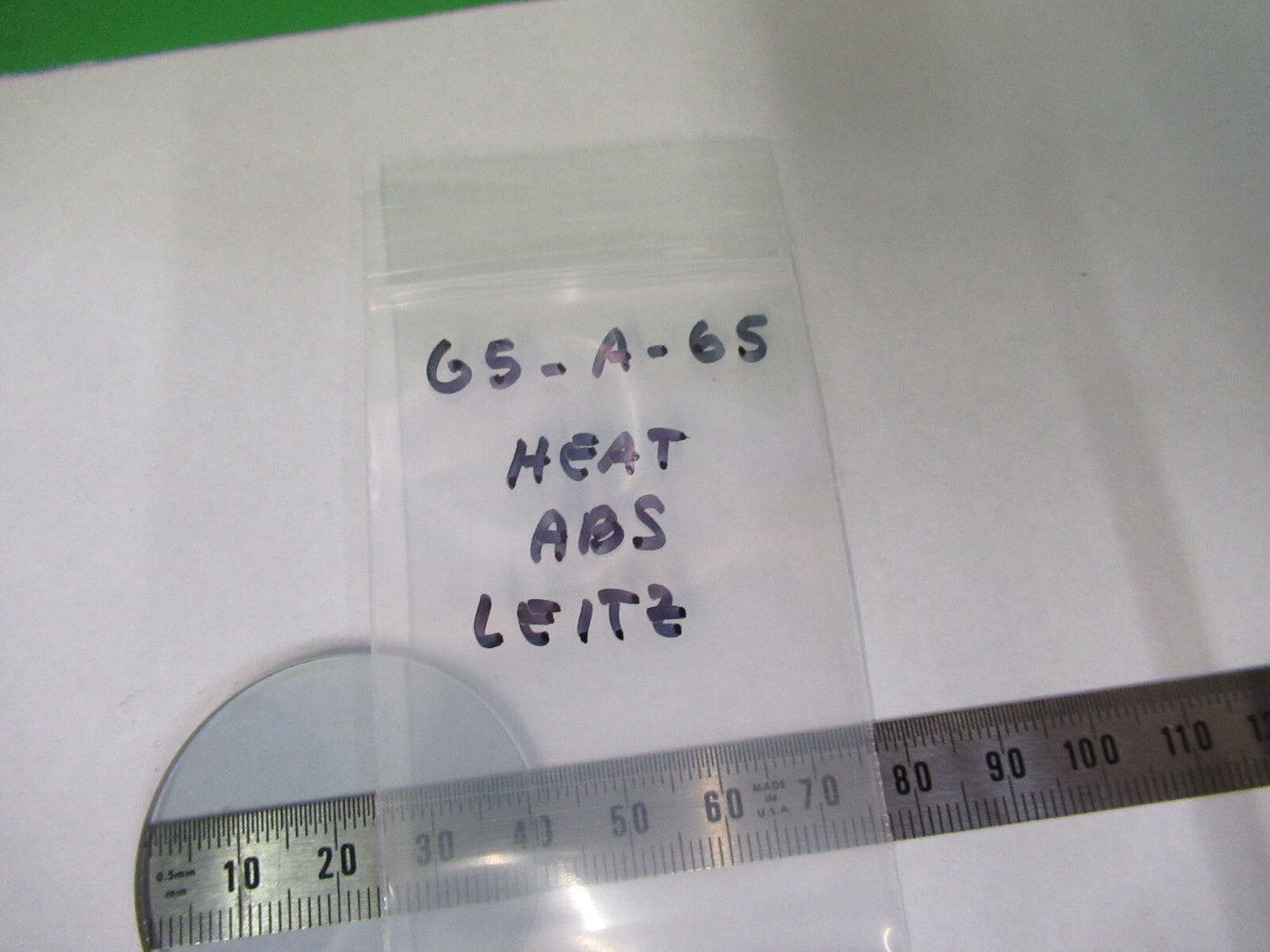 Ernst Leitz Heat Absorband Glass Filter Microscope Part