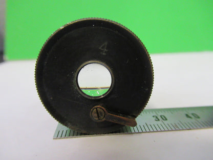 ROSS LONDON  POINTER EYEPIECE LENS  '4'  MICROSCOPE PART AS PICTURED S1-B-72