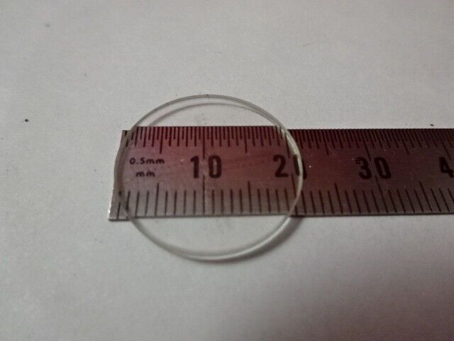 RETICLE CROSSHAIR + MICROMETER GLASS OPTICAL MICROSCOPE PART OPTICS AS IS U7-A16