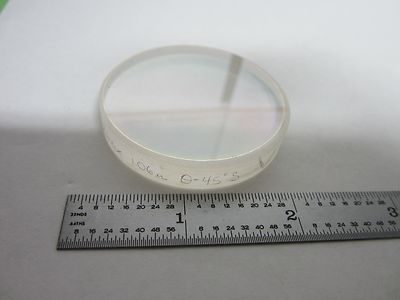 OPTICAL INFRARED FLAT FILTER LENS COATED LASER OPTICS BIN#R3-74