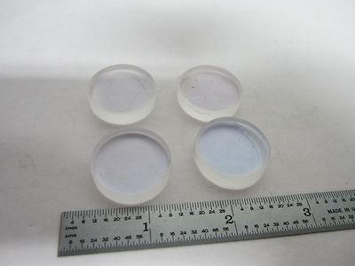 Lot 4 Ea Optical Coated Lenses from HP Helium Neon Laser Optics