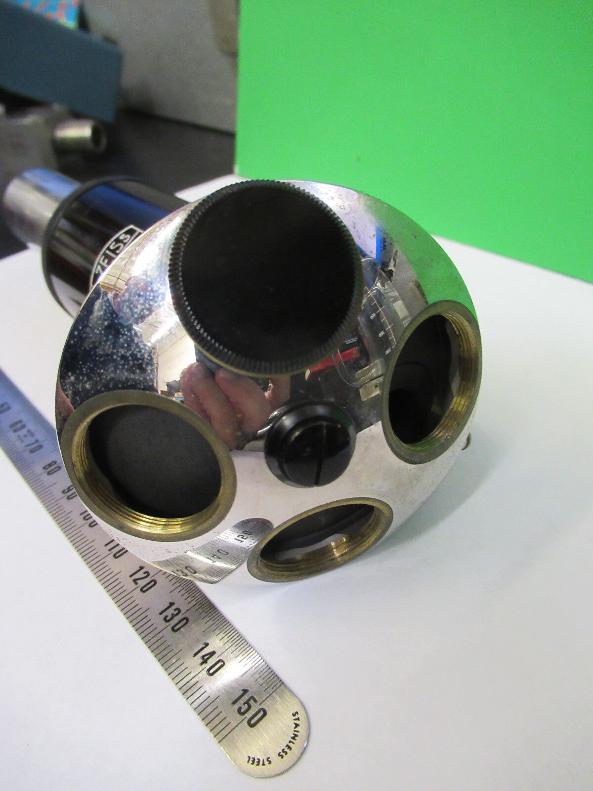 Carl Zeiss AG Germany Tubus + Nosepiece Microscope Part