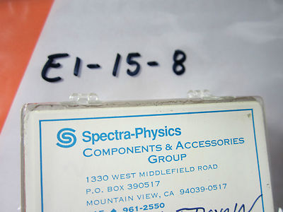 OPTICAL SPECTRA PHYSICS COATED MIRROR LASER OPTICS BIN#E1-15-8