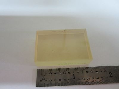 OPTICAL ZERODUR FLAT BLOCK one side is polished LASER OPTICS as pic A3-B-14B