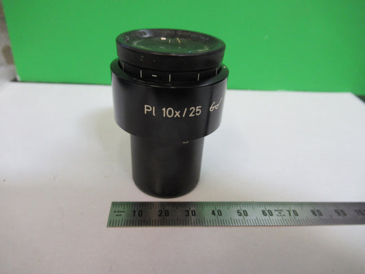 Microscope Part Carl Zeiss AG Eyepiece Ocular 444034 Pl 10X/25 Lens