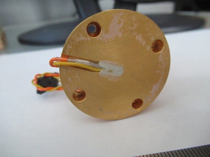 Optical Crystal Mounted on Heavy Gold Plated Copper Optics