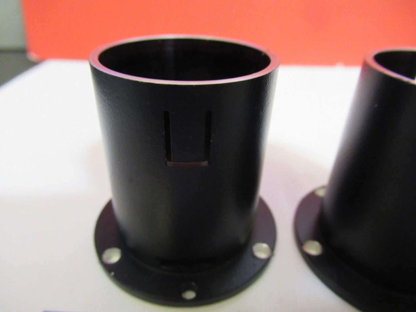 LEICA LEITZ GERMANY DMRB HEAD OCULAR HOLDERS MICROSCOPE PART AS PICTURED T5-A-11