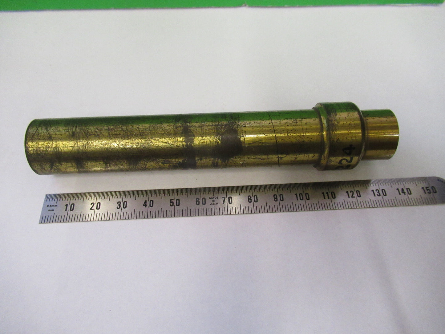 Antique Brass Tubus and Eyepiece Adapter Microscope Part