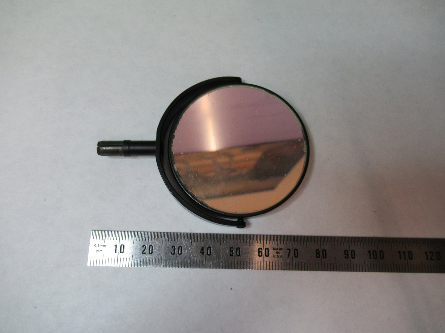 SPENCER AO USA MIRROR ASSEMBLY ANTIQUE STAGE MICROSCOPE PART AS PICTURED X9-B-20