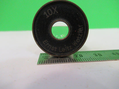 Antique Ernst Leitz Germany Eyepiece 10X Ocular Microscope Part