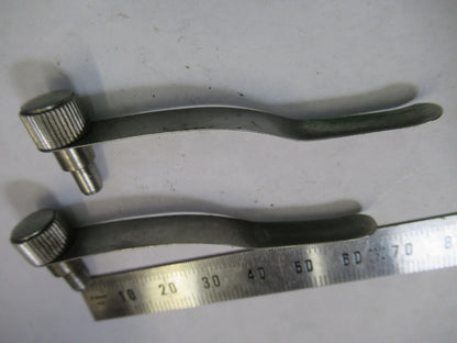 BAUSCH LOMB PAIR CLIPS STAGE MICROSCOPE PART AS PICTURED X9-B-66