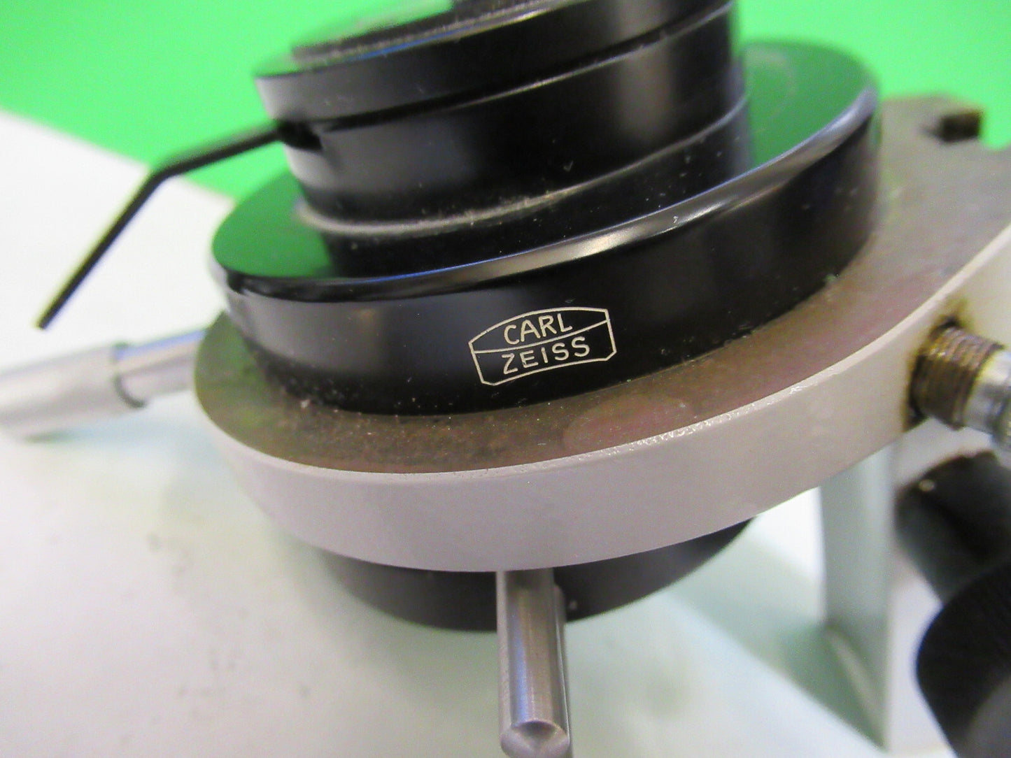 ZEISS GERMANY POL CONDENSER + POLARIZER HOLDER MICROSCOPE PART AS PICTURED X9B64