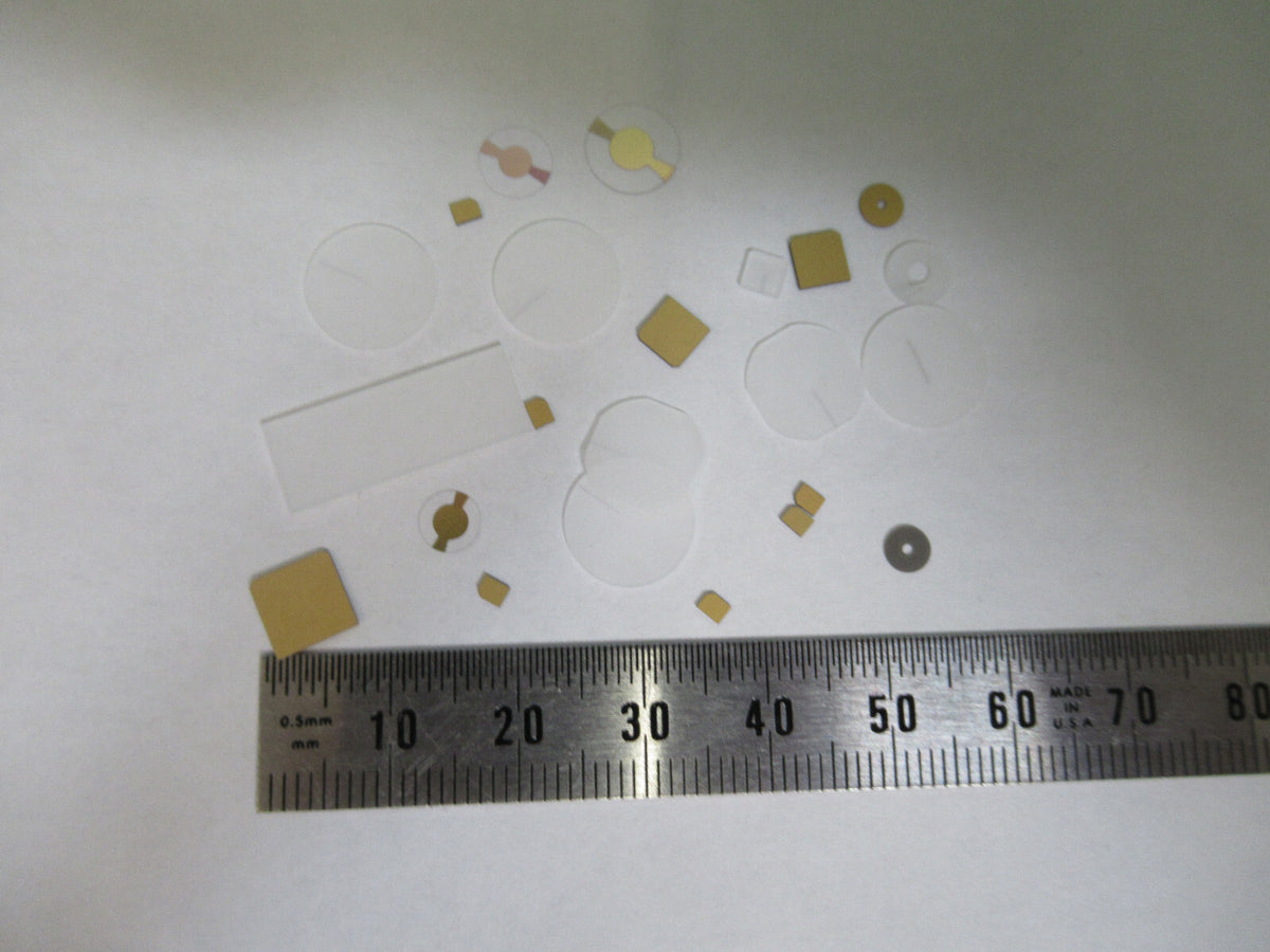 Lot Blanks Piezoelectric Quartz Crystal X-y-cut Gold Coated Piezo Sensor