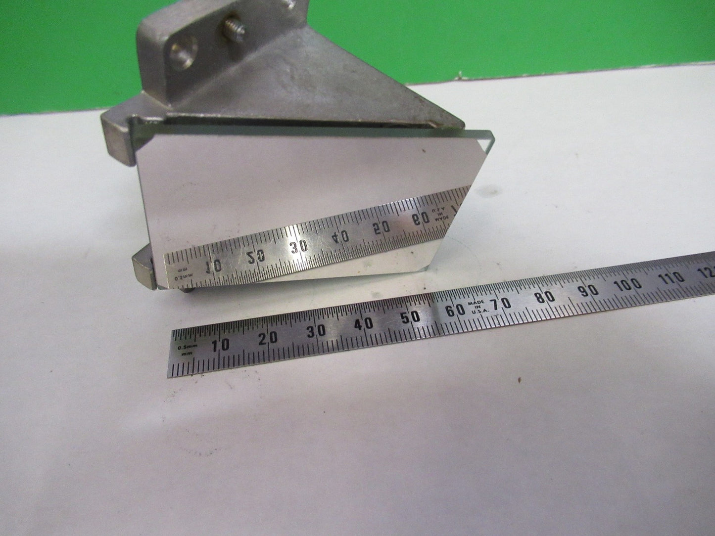 OLYMPUS JAPAN MIRROR ASSEMBLY FLAT MICROSCOPE PART AS PICTURED W3-C-45